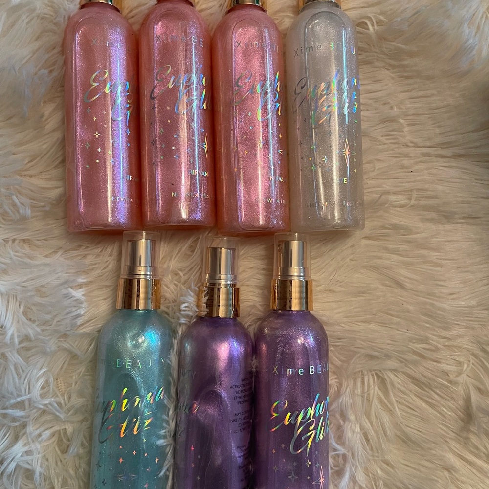Body glitter- XIME Beauty Shimmer Body Mist Set